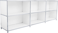 FLEXCUBE Sideboard - Weiss / B: 227.0 cm x T: 40.0 cm x H: 80.5 cm