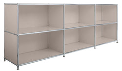 FLEXCUBE Sideboard - Taupe / B: 227.0 cm x T: 40.0 cm x H: 80.5 cm