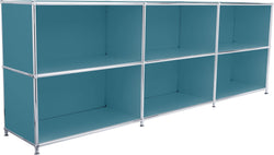 FLEXCUBE Sideboard - Petrol / B: 227.0 cm x T: 40.0 cm x H: 80.5 cm