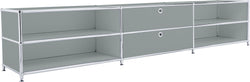 FLEXCUBE Buffet basso - Grigio / L: 227.0 cm x P: 40.0 cm x A: 44.5 cm