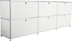 FLEXCUBE Sideboard - Hellgrau / B: 227.0 cm x T: 40.0 cm x H: 80.5 cm