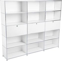 FLEXCUBE Regal - Weiss / B: 227.0 cm x T: 40.0 cm x H: 193.0 cm