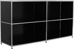 FLEXCUBE Sideboard - Schwarz / B: 152.0 cm x T: 40.0 cm x H: 80.5 cm