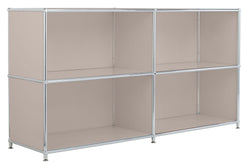 FLEXCUBE Sideboard - Taupe / B: 152.0 cm x T: 40.0 cm x H: 80.5 cm