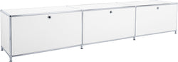 Meuble bas FLEXCUBE - Blanc / L : 228,0 cm x P : 40,0 cm x H : 43,0 cm