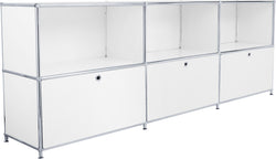 FLEXCUBE Sideboard - Weiss / B: 228.0 cm x T: 40.0 cm x H: 80.5 cm