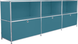 FLEXCUBE Sideboard - Petrol / B: 228.0 cm x T: 40.0 cm x H: 80.5 cm