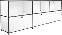 FLEXCUBE Sideboard - Weiss / B: 228.0 cm x T: 40.0 cm x H: 80.5 cm