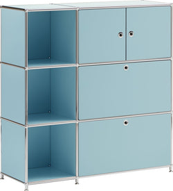 Buffet haut FLEXCUBE - Menthe / L: 115.0 cm x P: 40.0 cm x H: 118.0 cm