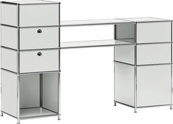 FLEXCUBE Bureau - Gris clair / L: 152.0 cm x P: 40.0 cm x H: 100.0 cm