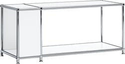 FLEXCUBE Beistelltisch - Weiss / B: 97.0 cm x T: 40.0 cm x H: 42.5 cm