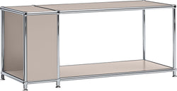 FLEXCUBE Table d'appoint - Taupe / L: 97.0 cm x P: 40.0 cm x H: 42.5 cm