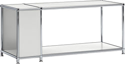 FLEXCUBE Beistelltisch - Hellgrau / B: 97.0 cm x T: 40.0 cm x H: 42.5 cm