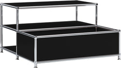 FLEXCUBE Salontisch - Schwarz / B: 77.5 cm x T: 77.5 cm x H: 43.5 cm