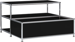 FLEXCUBE Table basse - Noir / L: 77.5 cm x P: 77.5 cm x H: 43.5 cm