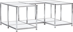 FLEXCUBE Salontisch - Weiss / B: 114.5 cm x T: 77.5 cm x H: 42.5 cm