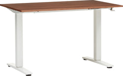 ECCO Light_desk ad.135x70_white/walnut. - Nussbaum / L: 135.0 cm x P: 70.0 cm x H: 73.0 cm