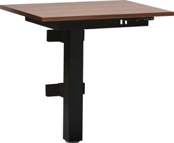 Table murale FLEXCUBE à hauteur réglable - Marron foncé / L : 65,0 cm x P : 50,0 cm x H : 62,5 cm
