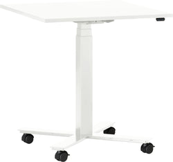 FLEXCUBE Table de conférence réglable en hauteur - Blanc / L: 70.0 cm x P: 70.0 cm x H: 66.5 cm