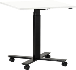 FLEXCUBE Table de conférence réglable en hauteur - Blanc / L: 70.0 cm x P: 70.0 cm x H: 66.5 cm