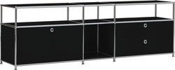 FLEXCUBE Sideboard - Schwarz / B: 190.0 cm x T: 40.0 cm x H: 62.0 cm