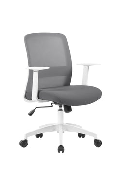 Sedia da ufficio DIXIE II - L: 70,0 cm x P: 58,0 cm x A: 103,0 cm / Grigio