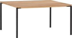 BAO Salontisch - Eiche massiv / schwarz / B: 65.0 cm x T: 65.0 cm x H: 35.0 cm