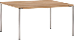 BAO Table basse - Chêne massif / acier inoxydable / L: 65.0 cm x P: 65.0 cm x H: 35.0 cm
