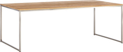 AVEA Salontisch - Eiche massiv / Edelstahl / B: 120.0 cm x T: 70.0 cm x H: 44.0 cm