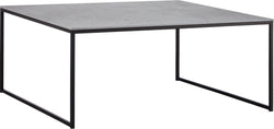 AVEA Table basse - Crète / noir / L: 90.0 cm x P: 90.0 cm x H: 39.8 cm