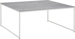 AVEA Salontisch - Kreta / grau / B: 90.0 cm x T: 90.0 cm x H: 39.8 cm