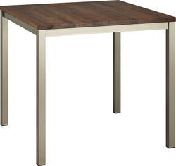 Table ALEXIS II - L : 80,0 cm x P : 80,0 cm x H : 75,0 cm / Marron foncé