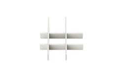 MODUL Compartimentage intérieur des tiroirs - Blanc / L: 39.5 cm x P: 48.5 cm x H: 8.0 cm