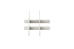 MODULO Organizer per cassetti - Bianco / L: 39,5 cm x P: 48,5 cm x A: 8,0 cm