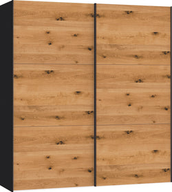 MODUL Armadio con ante scorrevoli - L: 203,0 cm x P: 65,0 cm x A: 220,0 cm / Naturale