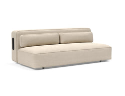 Divano letto YANIKA - Beige / L: 207,0 cm x P: 110,0 cm x A: 70,0 cm