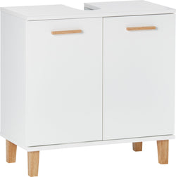 NAVARRO Armadietto per lavabo 60x30x60cm - Bianco / L: 60.0 cm x P: 30.0 cm x A: 60.0 cm