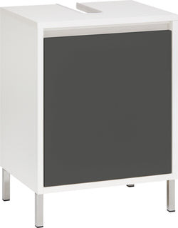 SIERRA Armadietto per lavabo - Bianco / antracite / L: 45.0 cm x P: 35.0 cm x A: 60.0 cm
