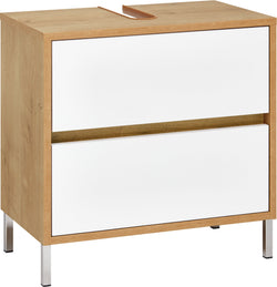 SIERRA Armadietto per lavabo - Quercia / Bianco / L: 60.0 cm x P: 35.0 cm x A: 60.0 cm