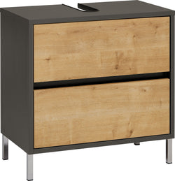 SIERRA Lavaboy - Anthrazit/Eiche / B: 60.0 cm x T: 35.0 cm x H: 60.0 cm