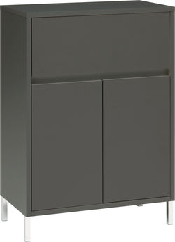 SIERRA Beistellmöbel - Anthrazit / B: 60.0 cm x T: 35.0 cm x H: 84.3 cm