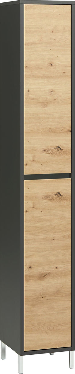 SIERRA Armadio alto - Antracite/Quercia / L: 30.0 cm x P: 35.0 cm x A: 190.0 cm