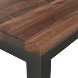 ALEXIS II Tisch - Dunkelbraun / Schwarz / B: 200.0 cm x T: 90.0 cm x H: 75.0 cm