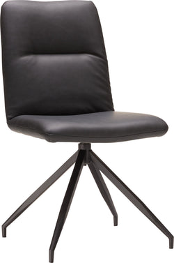 Sedia NAVIGLI II - Nero / Nero / L: 48,0 cm x P: 61,0 cm x A: 90,0 cm