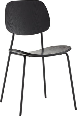 GINO sedia nero - Nero / L: 45.0 cm x P: 51.0 cm x A: 82.0 cm