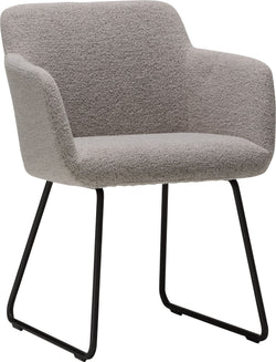 PECORA Stuhl - Taupe / Schwarz / B: 57.5 cm x T: 58.0 cm x H: 76.0 cm