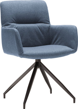 NAVIGLI II Stuhl AL - Blau / Chrom / B: 58.0 cm x T: 61.0 cm x H: 90.0 cm