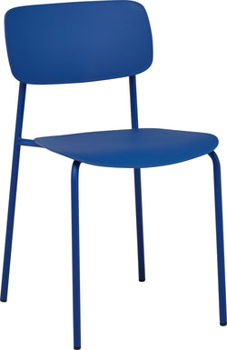 COLORE Chair Plastics - Blau / L: 43.5 cm x P: 51.0 cm x H: 78.0 cm