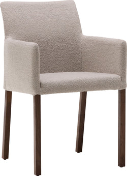 SIENA m.AL. Alpin Clay/4-Fuss Nussbau - Hellgrau / B: 51.0 cm x T: 44.0 cm x H: 86.0 cm