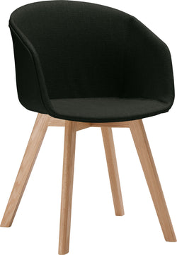 GIANNI Chaise - Vert foncé / L: 53.5 cm x P: 56.5 cm x H: 84.0 cm